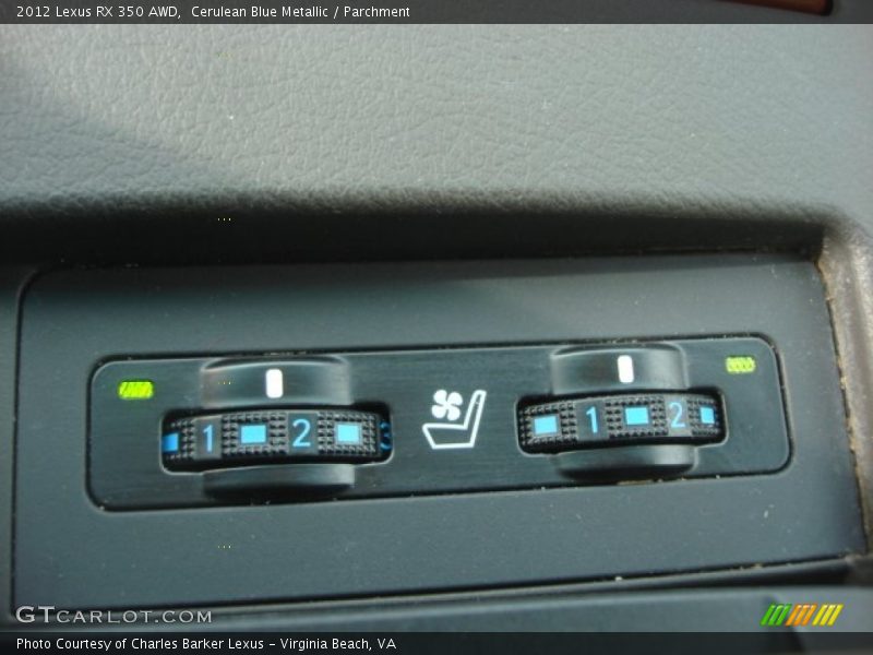 Cerulean Blue Metallic / Parchment 2012 Lexus RX 350 AWD