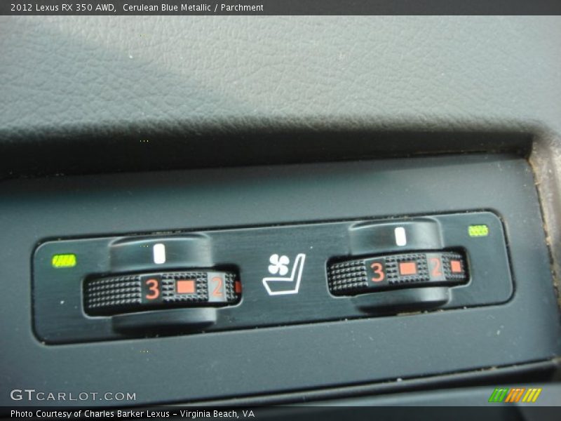 Cerulean Blue Metallic / Parchment 2012 Lexus RX 350 AWD