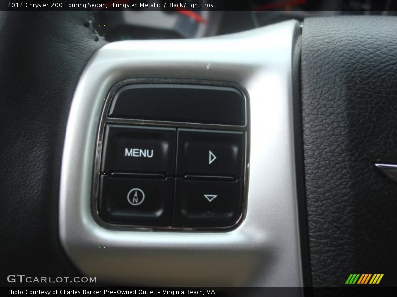 Tungsten Metallic / Black/Light Frost 2012 Chrysler 200 Touring Sedan