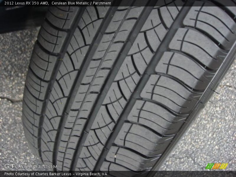 Cerulean Blue Metallic / Parchment 2012 Lexus RX 350 AWD