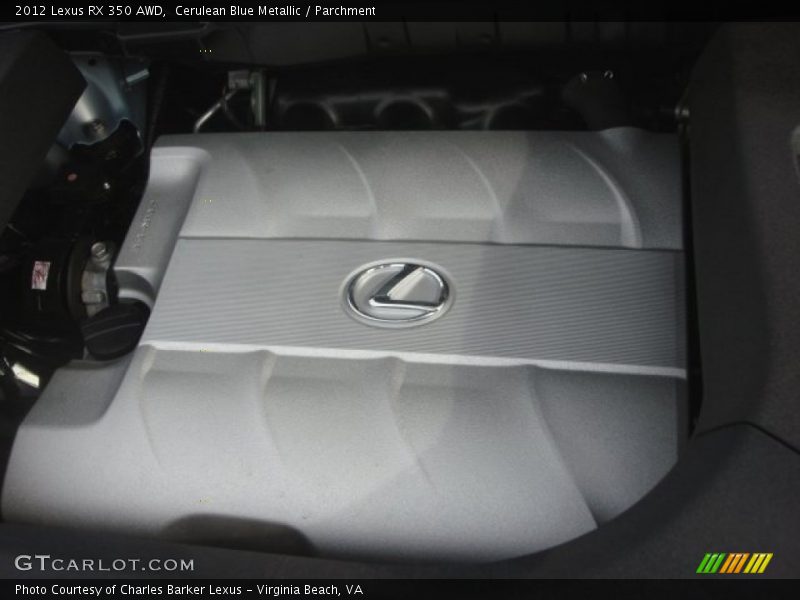 Cerulean Blue Metallic / Parchment 2012 Lexus RX 350 AWD