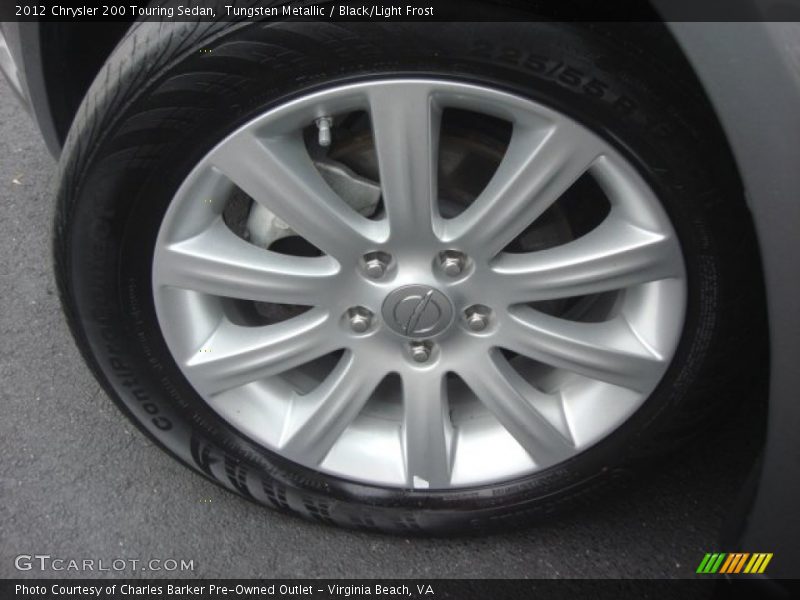 Tungsten Metallic / Black/Light Frost 2012 Chrysler 200 Touring Sedan