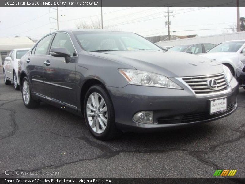 Nebula Gray Pearl / Light Gray 2012 Lexus ES 350