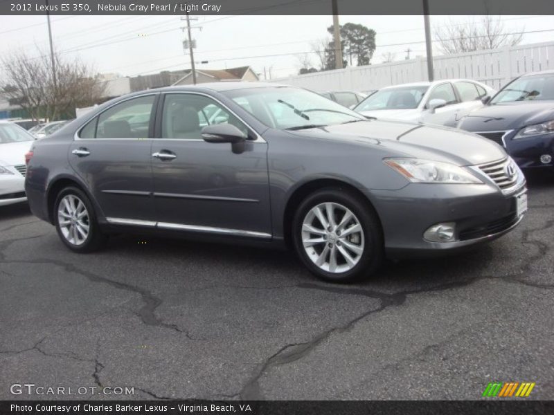 Nebula Gray Pearl / Light Gray 2012 Lexus ES 350
