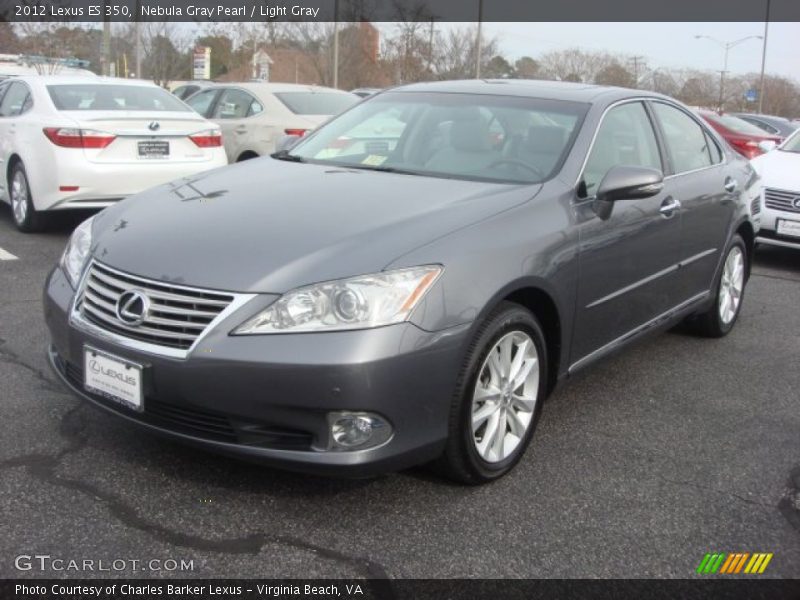 Nebula Gray Pearl / Light Gray 2012 Lexus ES 350