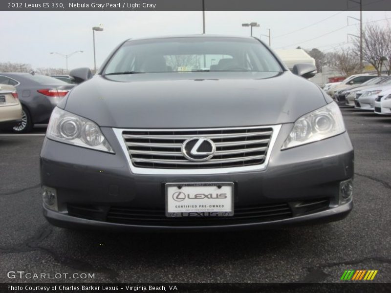 Nebula Gray Pearl / Light Gray 2012 Lexus ES 350
