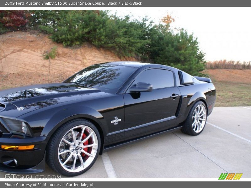 Black / Black/Black 2009 Ford Mustang Shelby GT500 Super Snake Coupe
