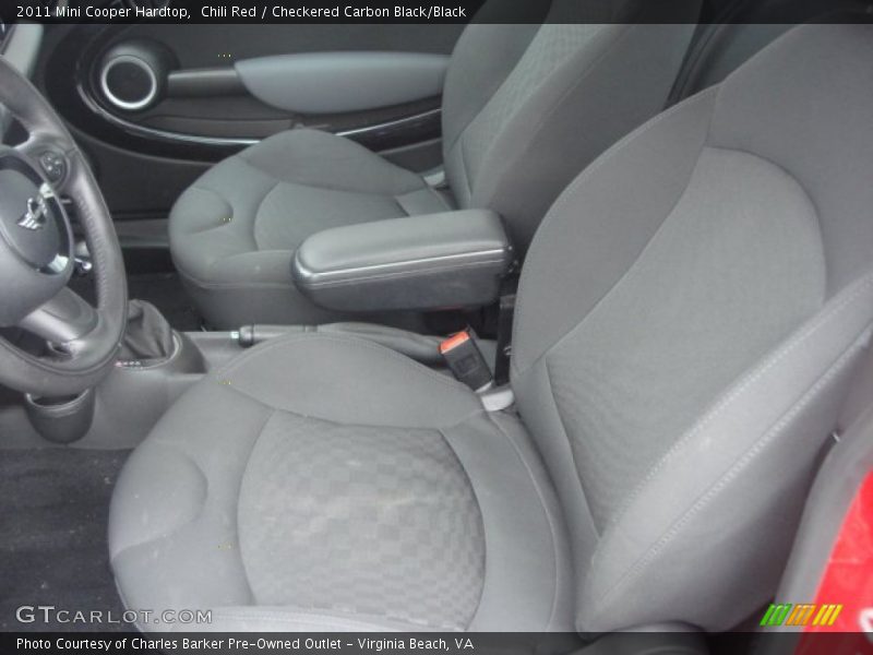 Chili Red / Checkered Carbon Black/Black 2011 Mini Cooper Hardtop
