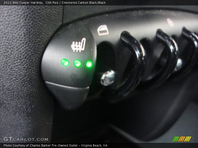 Chili Red / Checkered Carbon Black/Black 2011 Mini Cooper Hardtop