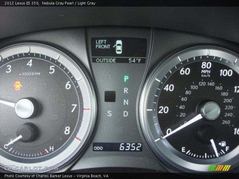 Nebula Gray Pearl / Light Gray 2012 Lexus ES 350