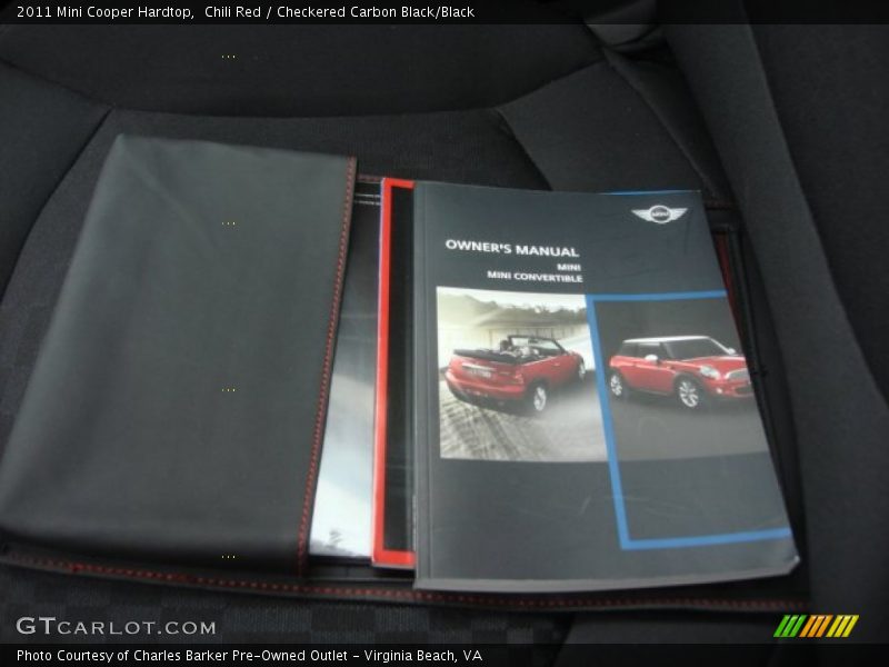 Chili Red / Checkered Carbon Black/Black 2011 Mini Cooper Hardtop