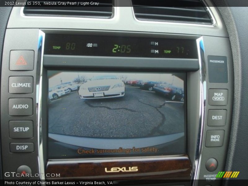 Nebula Gray Pearl / Light Gray 2012 Lexus ES 350