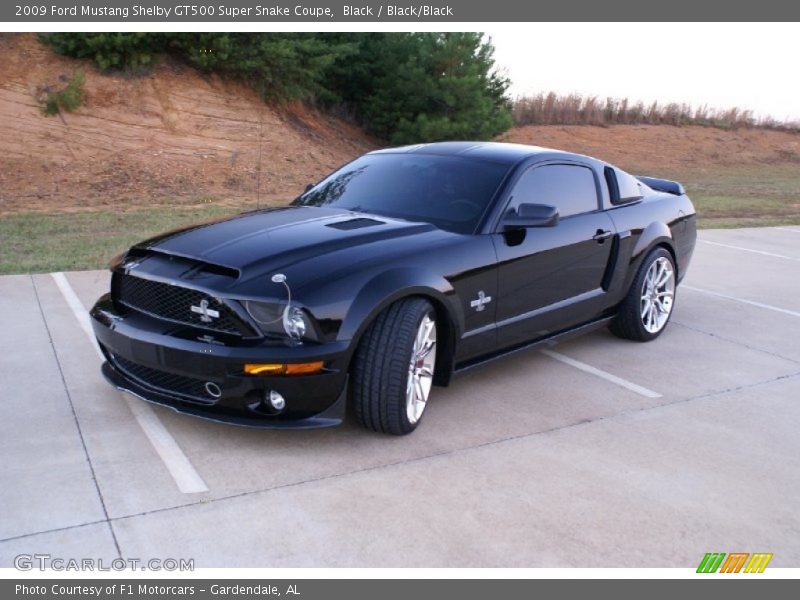 Front 3/4 View of 2009 Mustang Shelby GT500 Super Snake Coupe