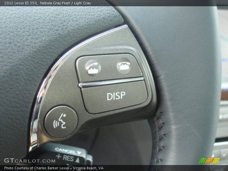 Nebula Gray Pearl / Light Gray 2012 Lexus ES 350