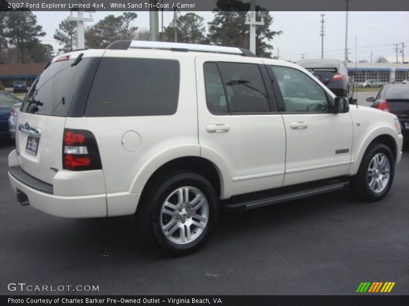 White Sand Tri-Coat / Camel 2007 Ford Explorer Limited 4x4