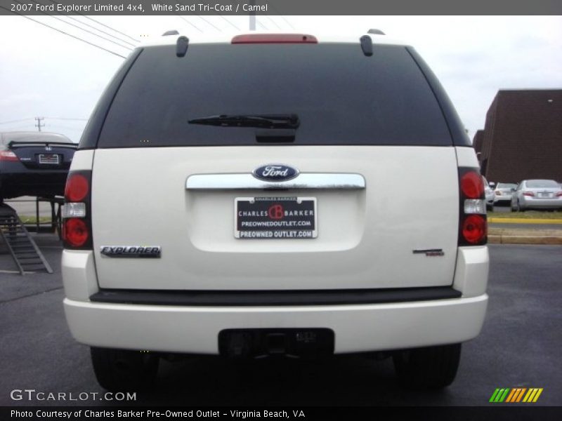 White Sand Tri-Coat / Camel 2007 Ford Explorer Limited 4x4