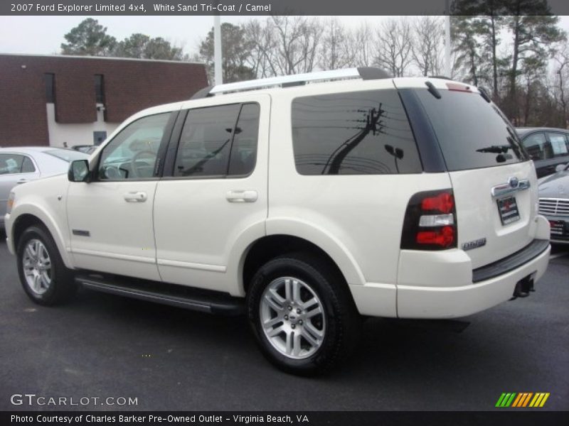 White Sand Tri-Coat / Camel 2007 Ford Explorer Limited 4x4