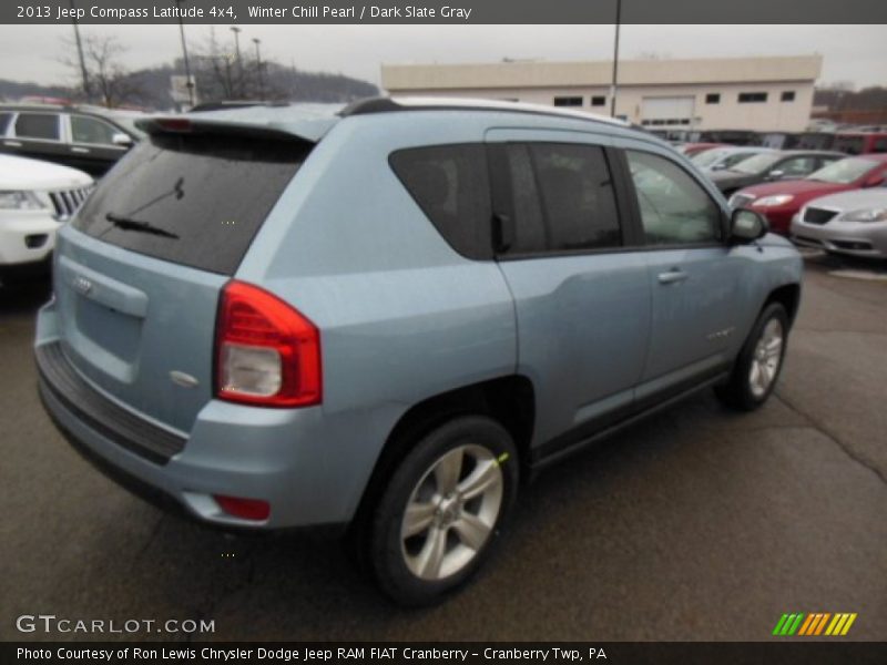 Winter Chill Pearl / Dark Slate Gray 2013 Jeep Compass Latitude 4x4