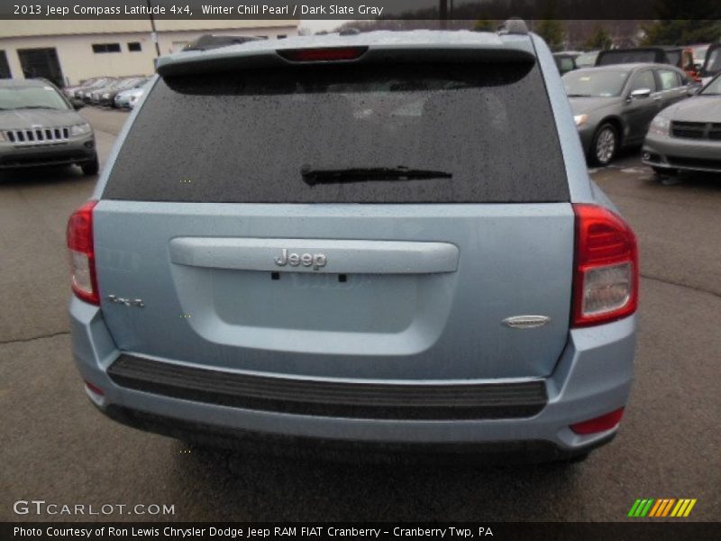 Winter Chill Pearl / Dark Slate Gray 2013 Jeep Compass Latitude 4x4