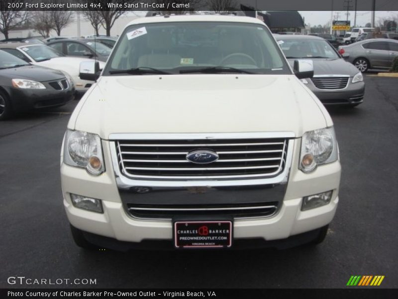 White Sand Tri-Coat / Camel 2007 Ford Explorer Limited 4x4