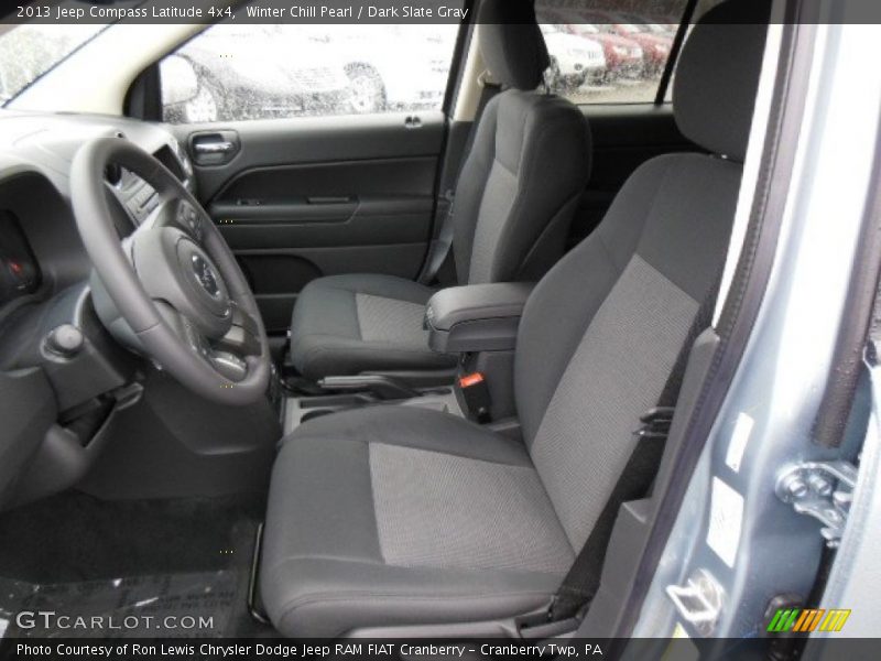 Winter Chill Pearl / Dark Slate Gray 2013 Jeep Compass Latitude 4x4