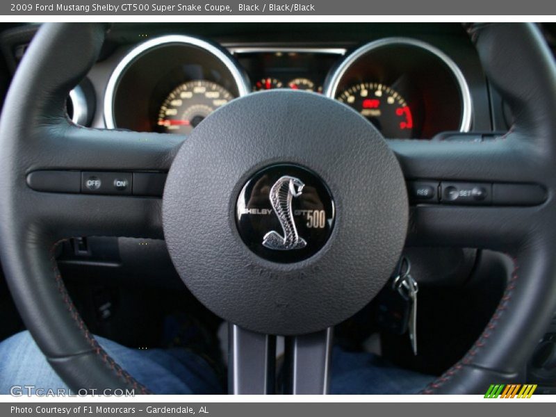 Black / Black/Black 2009 Ford Mustang Shelby GT500 Super Snake Coupe