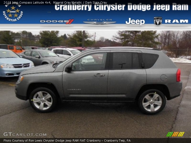 Mineral Gray Metallic / Dark Slate Gray 2013 Jeep Compass Latitude 4x4