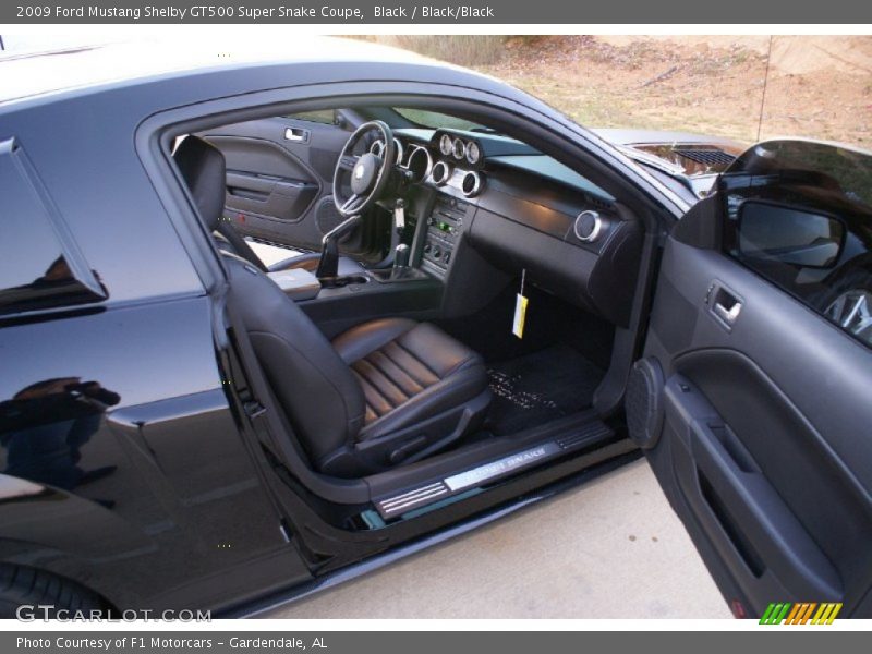 Black / Black/Black 2009 Ford Mustang Shelby GT500 Super Snake Coupe