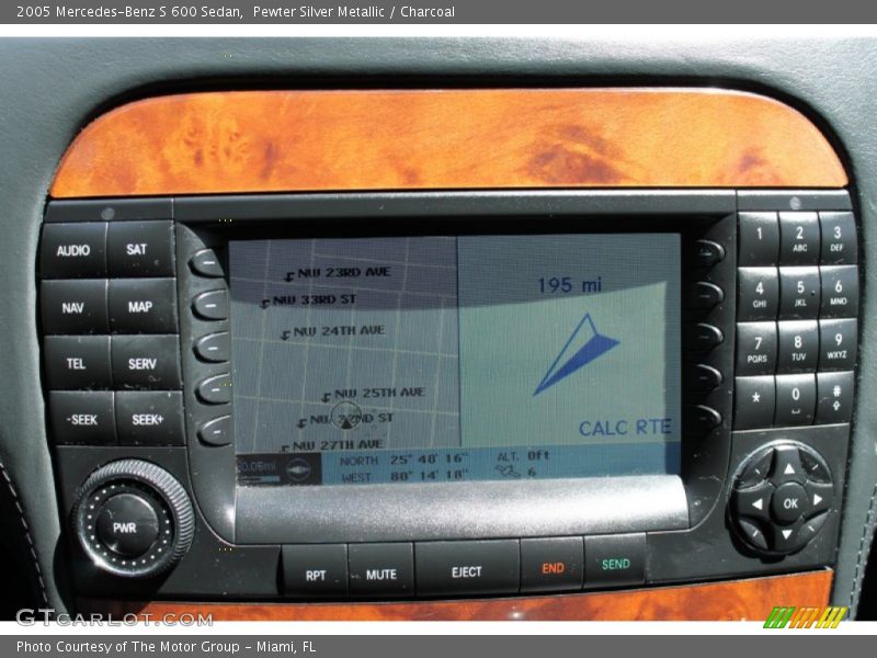 Navigation of 2005 S 600 Sedan