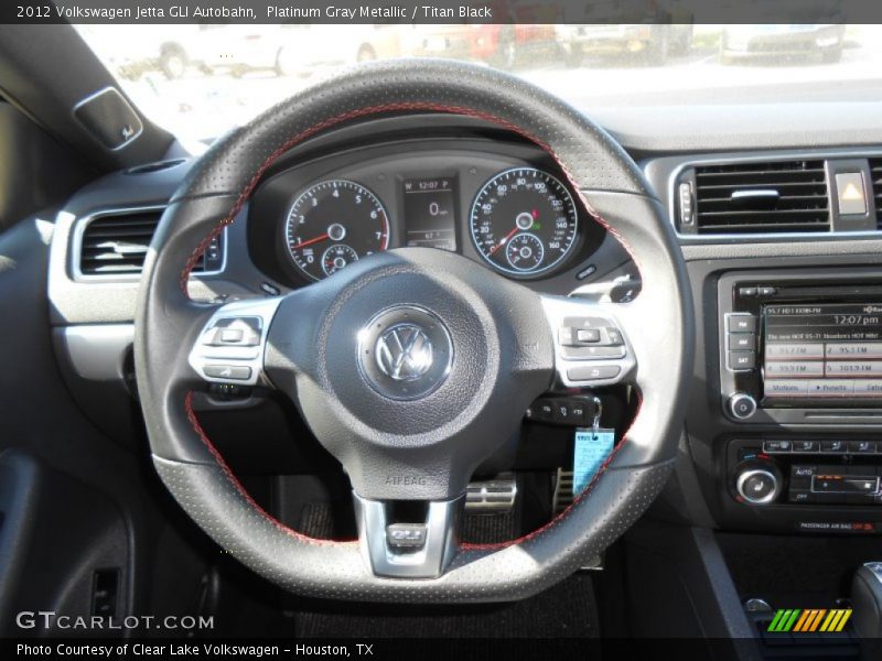 Platinum Gray Metallic / Titan Black 2012 Volkswagen Jetta GLI Autobahn