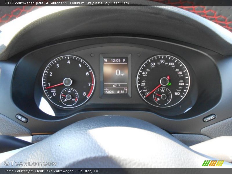 Platinum Gray Metallic / Titan Black 2012 Volkswagen Jetta GLI Autobahn