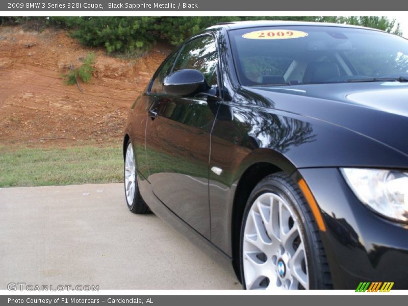 Black Sapphire Metallic / Black 2009 BMW 3 Series 328i Coupe