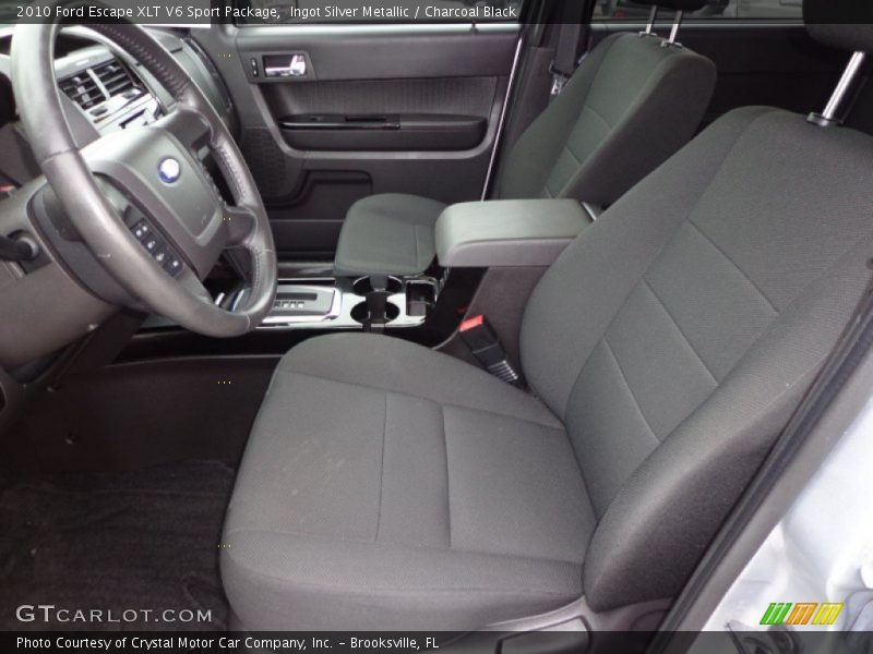 Front Seat of 2010 Escape XLT V6 Sport Package