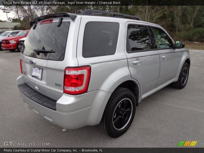 Ingot Silver Metallic / Charcoal Black 2010 Ford Escape XLT V6 Sport Package