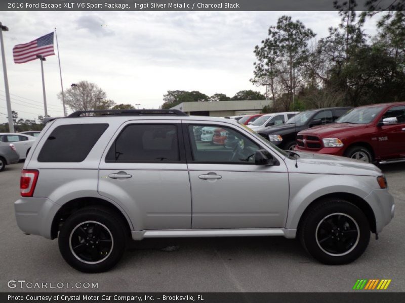 Ingot Silver Metallic / Charcoal Black 2010 Ford Escape XLT V6 Sport Package