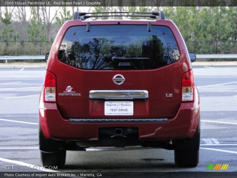 Red Brawn Pearl / Graphite 2005 Nissan Pathfinder LE