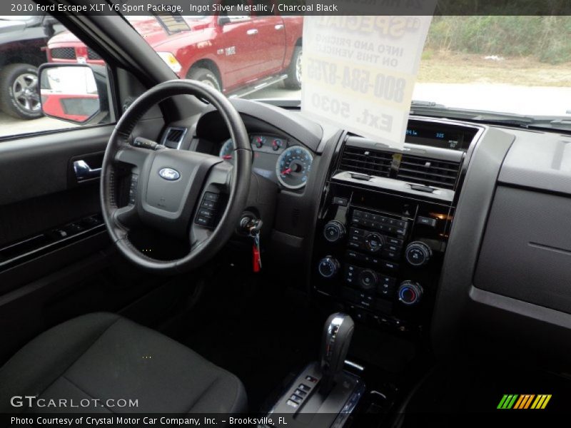 Ingot Silver Metallic / Charcoal Black 2010 Ford Escape XLT V6 Sport Package