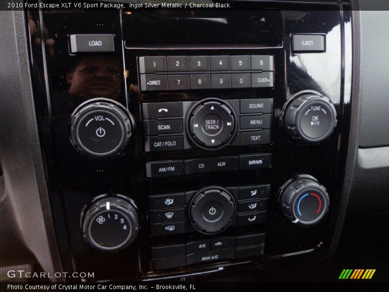 Controls of 2010 Escape XLT V6 Sport Package