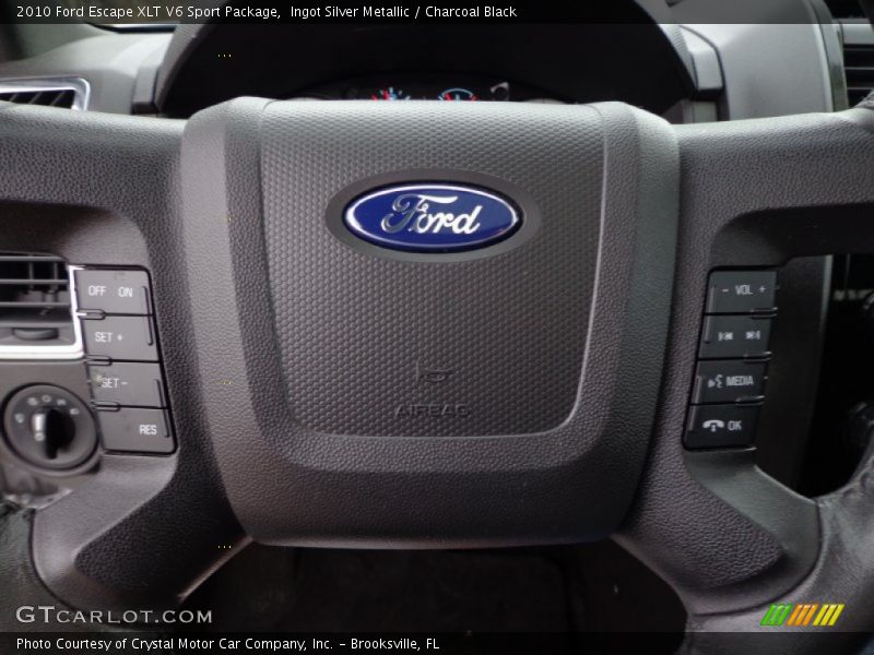 Controls of 2010 Escape XLT V6 Sport Package