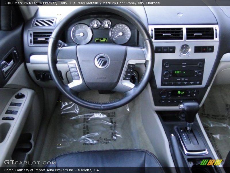 Dark Blue Pearl Metallic / Medium Light Stone/Dark Charcoal 2007 Mercury Milan I4 Premier