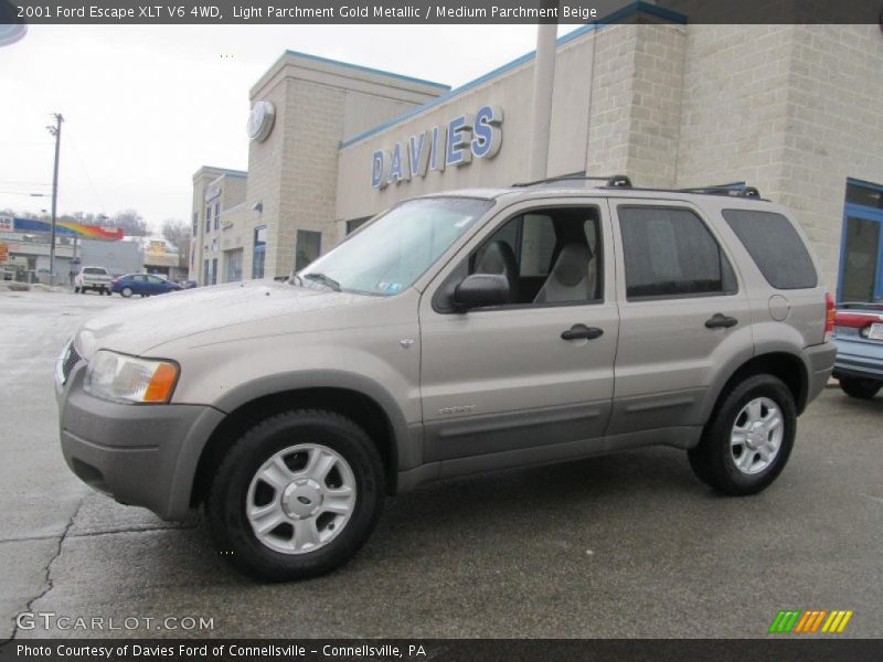 Light Parchment Gold Metallic / Medium Parchment Beige 2001 Ford Escape XLT V6 4WD