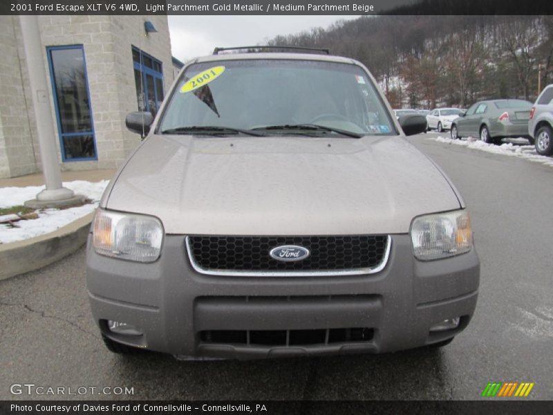 Light Parchment Gold Metallic / Medium Parchment Beige 2001 Ford Escape XLT V6 4WD