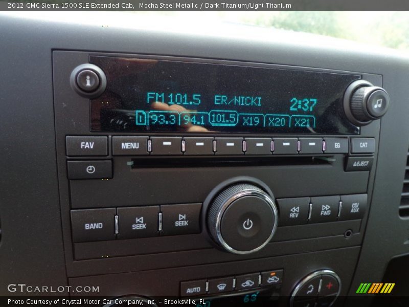 Audio System of 2012 Sierra 1500 SLE Extended Cab