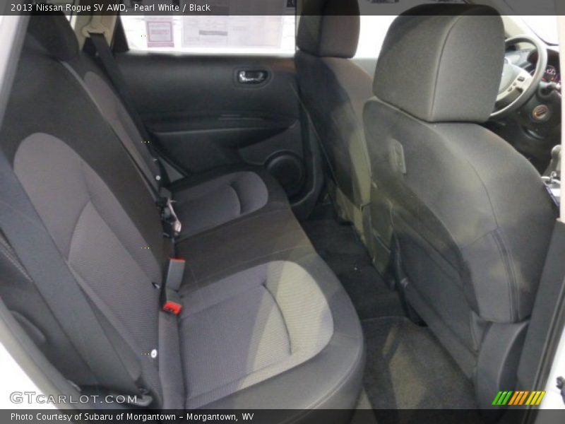 Rear Seat of 2013 Rogue SV AWD