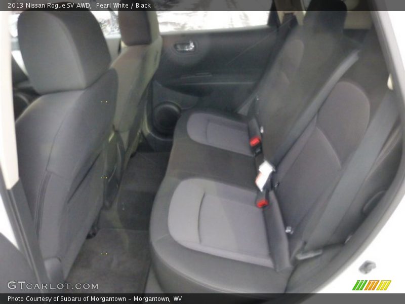 Pearl White / Black 2013 Nissan Rogue SV AWD