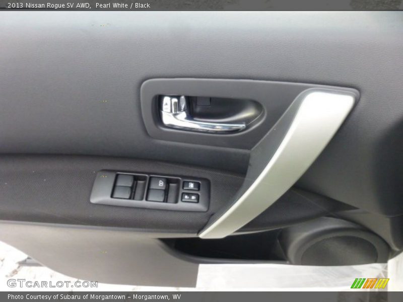 Pearl White / Black 2013 Nissan Rogue SV AWD