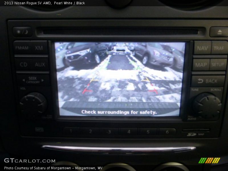 Pearl White / Black 2013 Nissan Rogue SV AWD