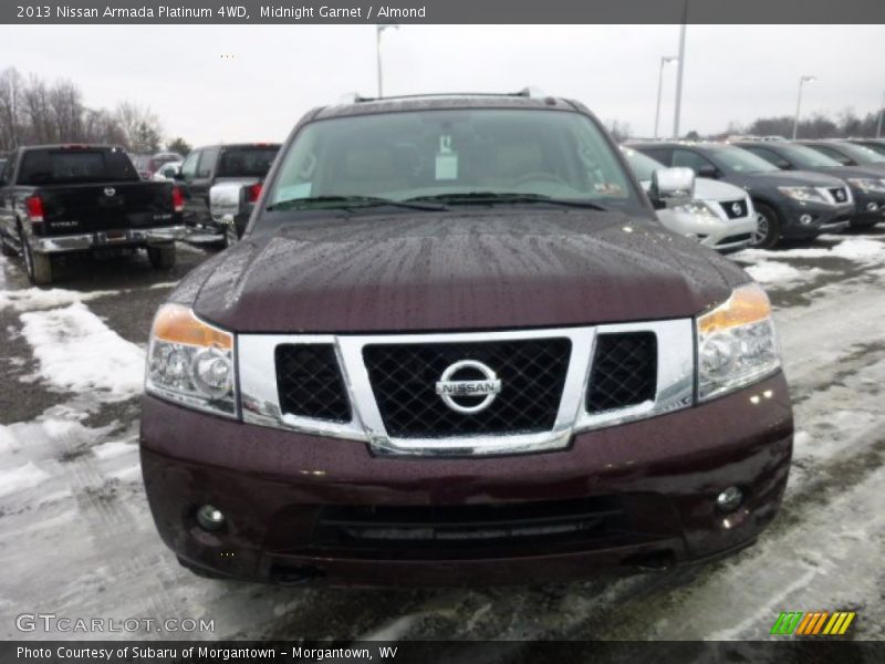 Midnight Garnet / Almond 2013 Nissan Armada Platinum 4WD