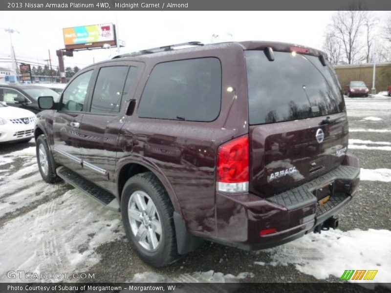 Midnight Garnet / Almond 2013 Nissan Armada Platinum 4WD