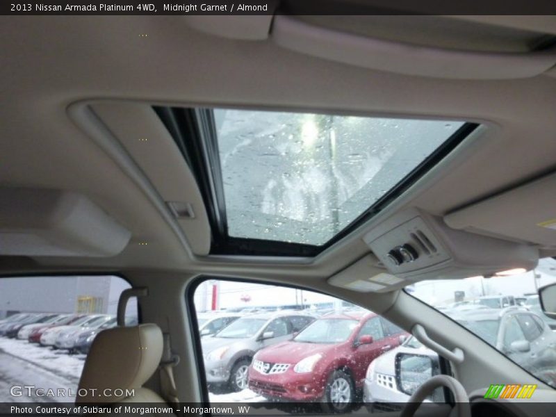 Sunroof of 2013 Armada Platinum 4WD